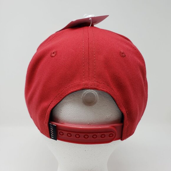 Jordan Red Snapback Hat Big Kids Size 8-20 Embroidered Logo Adjustable Fit - Picture 2 of 8